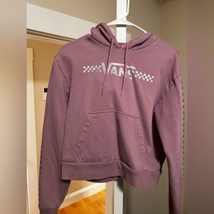Purple Cropped Vans Hoodie
